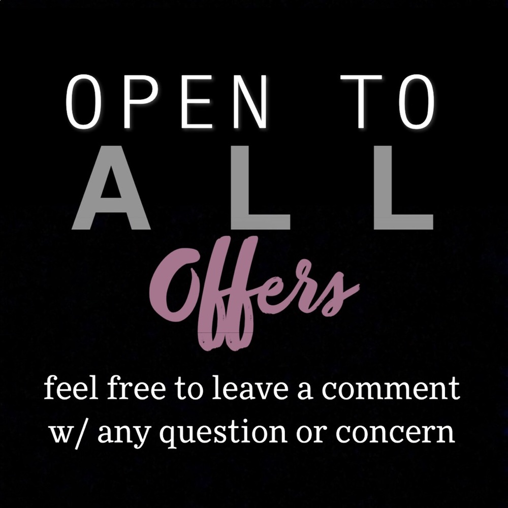 OPEN TO ALL OFFERS